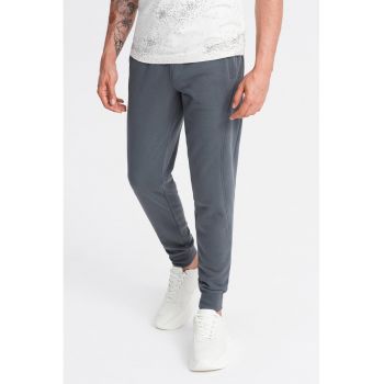 Pantaloni de trening din bumbac cu buzunare laterale