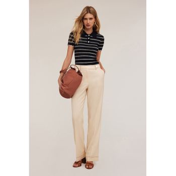 Pantaloni eleganti cu croiala dreapta
