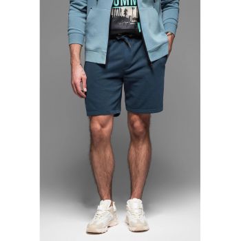Pantaloni scurti din amestec de bumbac cu buzunare laterale