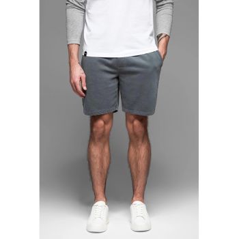 Pantaloni scurti din amestec de bumbac cu buzunare laterale