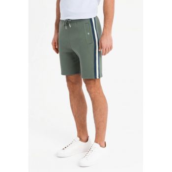 Pantaloni scurti din amestec de bumbac cu buzunare oblice