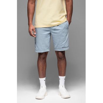 Pantaloni scurti slim fit din amestec de bumbac