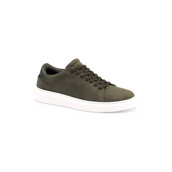Pantofi sport din piele intoarsa si piele