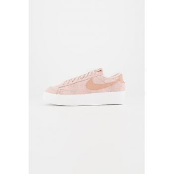 Pantofi sport texturati de piele cu garnituri de piele Blazer Low Platform