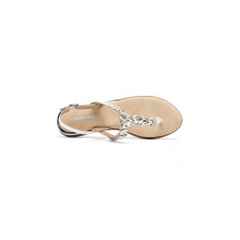 Sandale cu talpa plata si strasuri Madbury Maynard