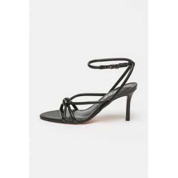 Sandale stiletto de piele