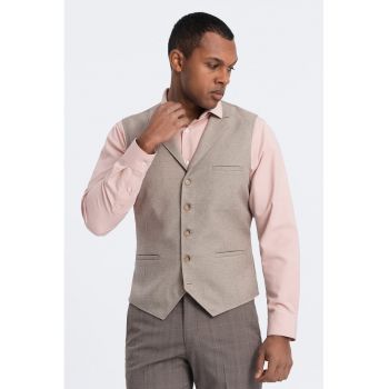 Vesta slim fit cu nasturi