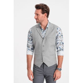 Vesta slim fit cu nasturi