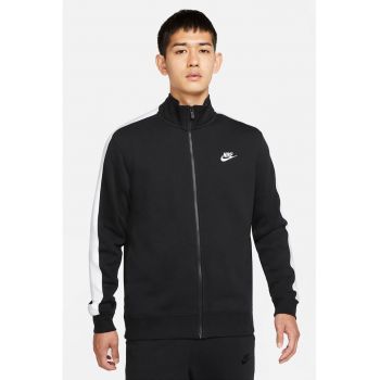 Bluza sport cu fermoar si captuseala de fleece Club