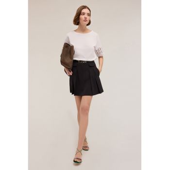 Fusta mini cu buzunare oblice