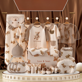 Hăinuțe Cadou Bebe Set Subtire 22 Piese Cute Bear - 3-6 luni