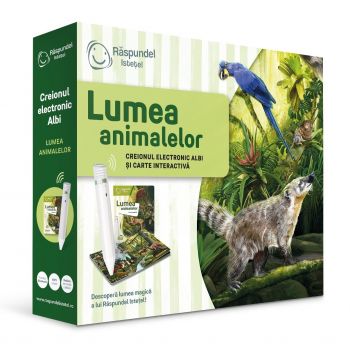 Pachet Raspundel Istetel, creion si carte Lumea animalelor, 2.0