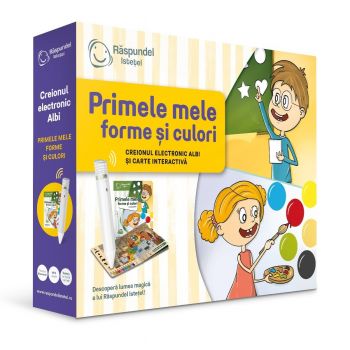 Pachet Raspundel Istetel, creion si carte Primele mele forme si culori, 2.0
