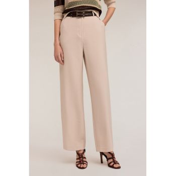 Pantaloni drepti cu talie inalta