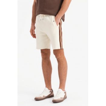 Pantaloni scurti din amestec de bumbac cu buzunare oblice