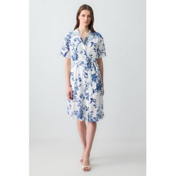 Rochie midi cu model floral