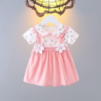 Rochita Roz Fetite Florala Ingrid - 6-9 luni