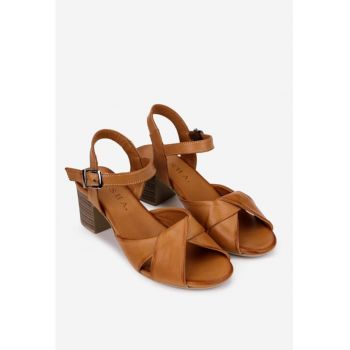 Sandale dama piele maro
