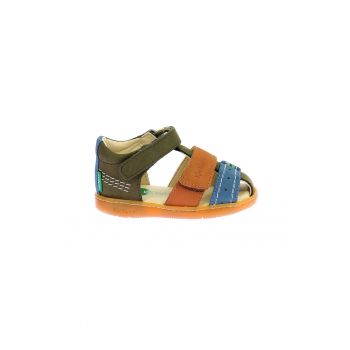 Sandale de piele cu velcro