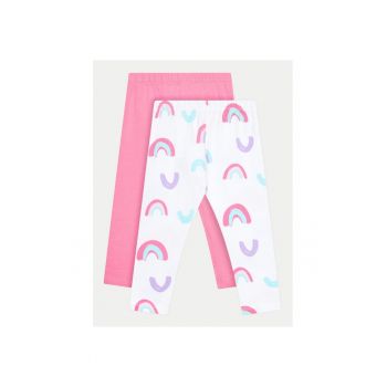 Set 2 perechi pantaloni copii -  833282 - Alb - Bumbac