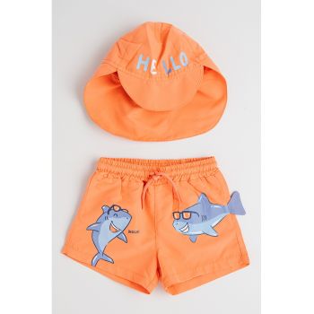 Set de palarie si pantaloni scurti - 2 Piese