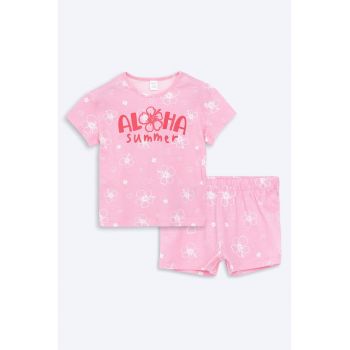 Set de tricou de bumbac si pantaloni scurti