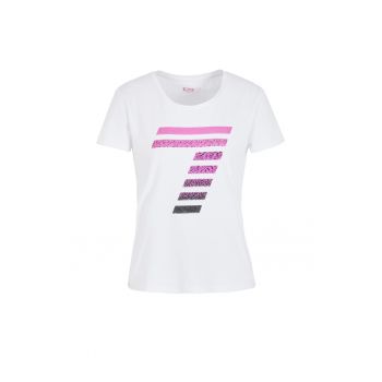 Tricou  W Tee Ss Rn Big Logo Crossover - 3RTT44-TJFKZ-1100 - Femei - Alb