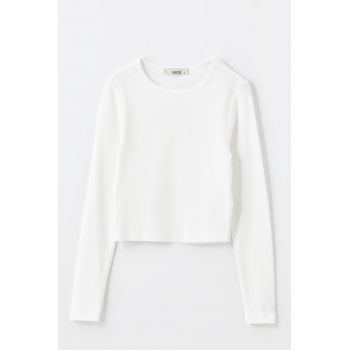 Bluza de bumbac cu striatii