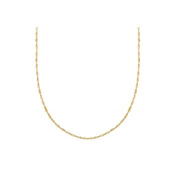 Colier de otel inoxidabil placat cu aur de 14k