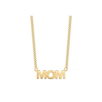 Colier placat cu aur de 14k si pandantiv text
