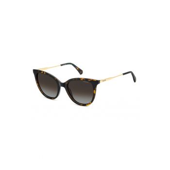 Ochelari de soare cat-eye cu rama metalica