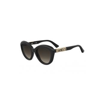 Ochelari de soare rotunzi cat-eye cu lentile in degrade
