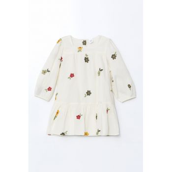 Rochie de bumbac cu model floral