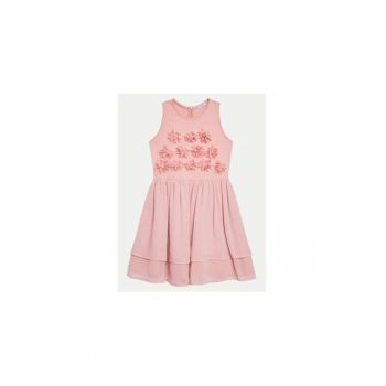 Rochie fete -  014581 - Roz - Poliester -