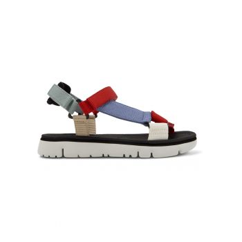 Sandale cu velcro si talpa plata