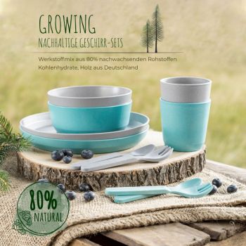 Set 2 farfurii Reer Growing Plate bluegrey