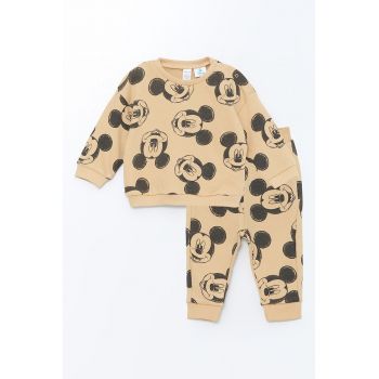 Trening din bumbac cu imprimeu cu Mickey Mouse