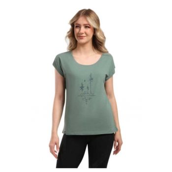 Tricou dama  Roane - verde - bumbac organic