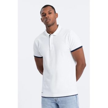 Tricou polo din bumbac pique