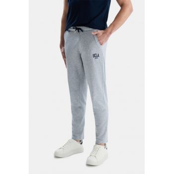 Pantaloni de trening cu logo si snur Connor