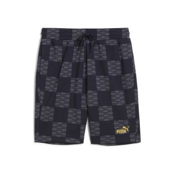 Pantaloni scurti cu model si talie elastica