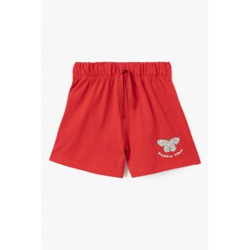 Pantaloni scurti din bumbac cu imprimeu grafic