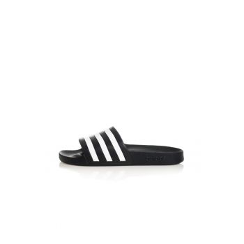 Papuci -  Adilette Aqua - Material sintetic - Negru/Alb -