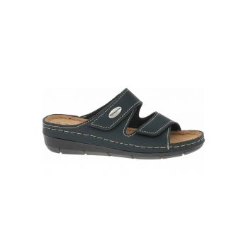 Papuci dama -  1-27510/20 - piele naturala - albastru