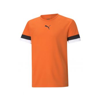 Tricou cu decolteu la baza gatului si imprimeu logo pentru fotbal