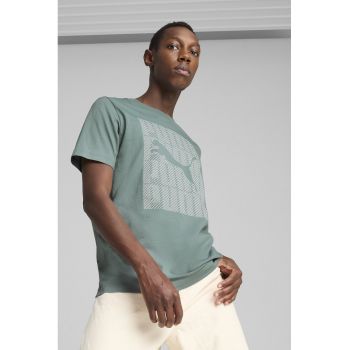 Tricou din amestec de bumbac cu imprimeu logo