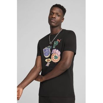 Tricou regular fit de bumbac cu logo