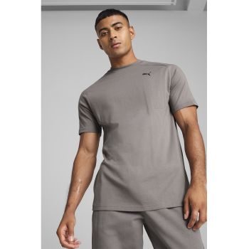 Tricou regular fit din bumbac cu decolteu la baza gatului