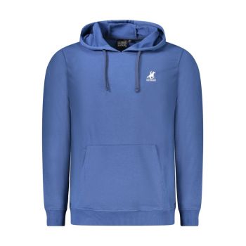 U.S. Grand POLO Hanorac barbati cu buzunar kangaroo si logo brodat - albastru -