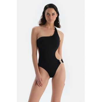 Costum de baie uni intreg cu detaliu metalic